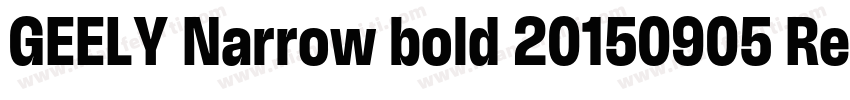 GEELY Narrow bold 20150905 Regular字体转换